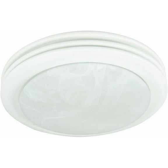 Good Housekeeping (90052 Yorkshire 80 CFM 2.5 Sones Decorative Bathroom Ventilation Exhaust Fan with Light in Satin White