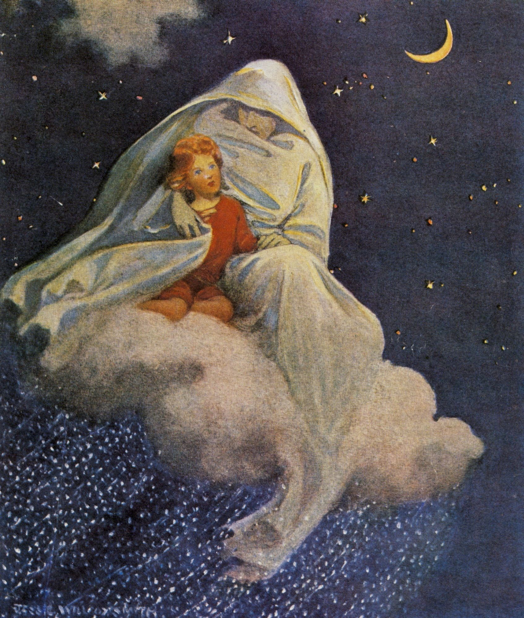 Good Housekeeping Dec 1923 The Snow Queen Canvas Art - Jessie Willcox Smith (18 x 24)
