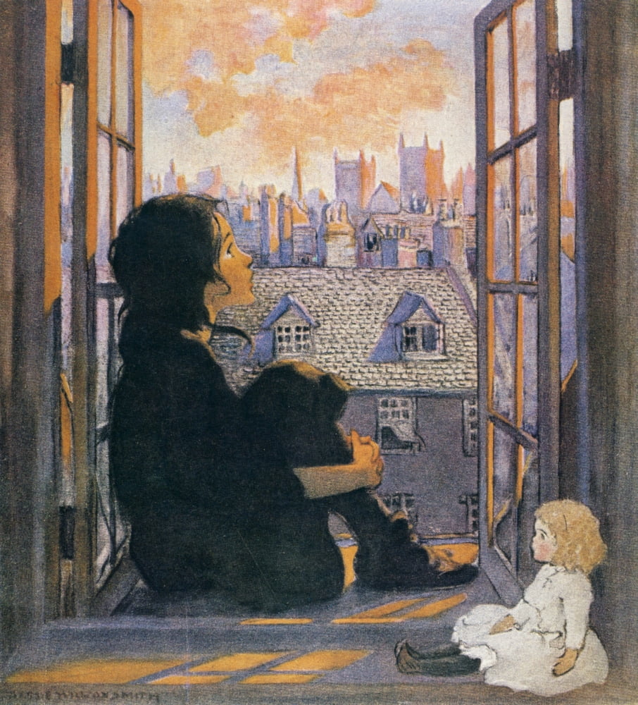Good Housekeeping May 1923 Sara Crewe Canvas Art - Jessie Willcox Smith (24 x 36)