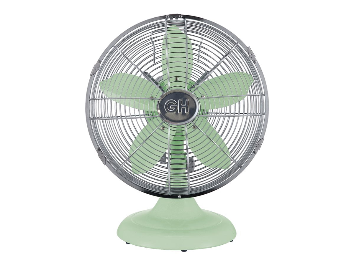 Deco Breeze Decorative Metal Green Frog outlet Table Fan, Desk Fan, Two Speed Electric