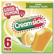 Good Humor Creamsicle Frozen Dairy Dessert Bars, 2.75 fl oz, 6 Count