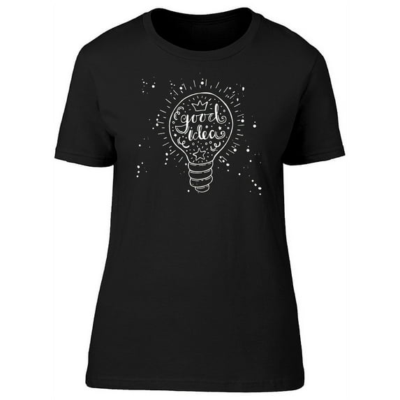 Good Idea Lightbulb T-Shirt Women -Image by Shutterstock, Female XX-Large