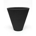 thumbnail image 1 of Good Ideas 12" x 20" x 20" Oval Black Plastic Plant Planter, 1 of 4