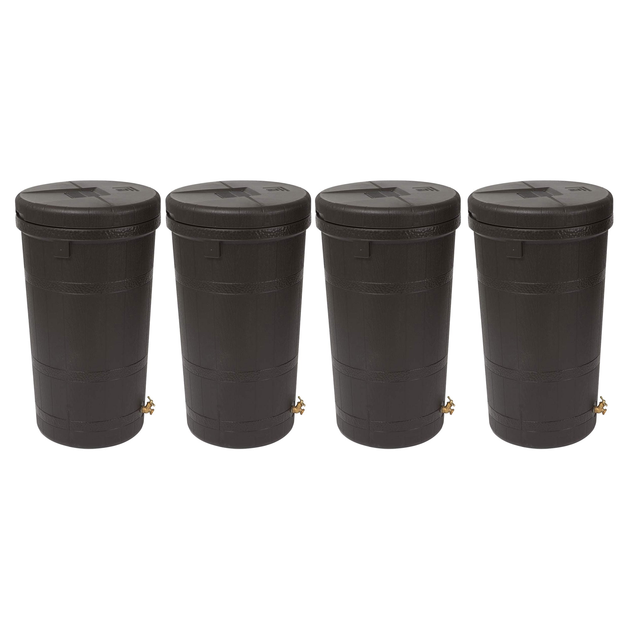 Good Ideas Aspen 50 Gallon Rain Barrel Rain Collector Saver (4 Pack)