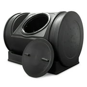 Good Ideas Compost Wizard Jr Outdoor Garden Compost Bin Container, Black