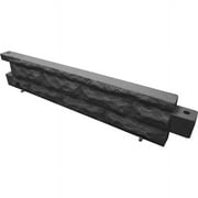 Good Ideas Garden Wizard 4 Foot Stone Landscape Border Wall - Dark Granite