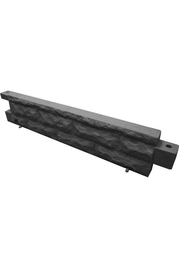 Garden Wizard 4 Foot Stone Landscape Border Wall - Dark Granite