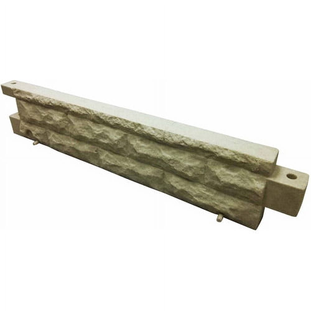 Sandstone Polyethylene 4-Foot Garden Landscape Border Wall