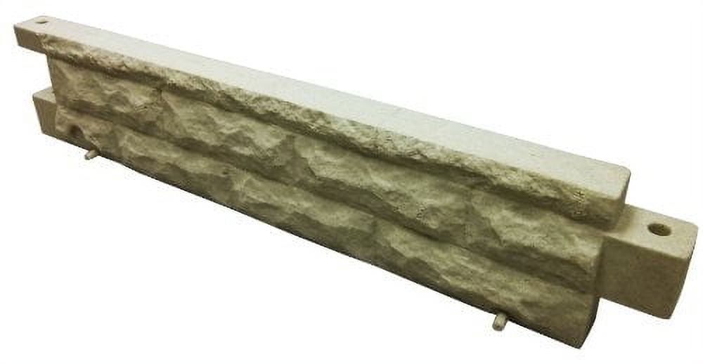 Sandstone Polyethylene 4-Foot Garden Landscape Border Wall
