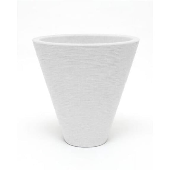 Good Ideas IMP-CRKOVA-WH Creekside Oval Stone Planter - White