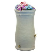 Good Ideas Impressions 50 Gallon Capri Rain Saver Barrel, 2 Spigots, Sandstone