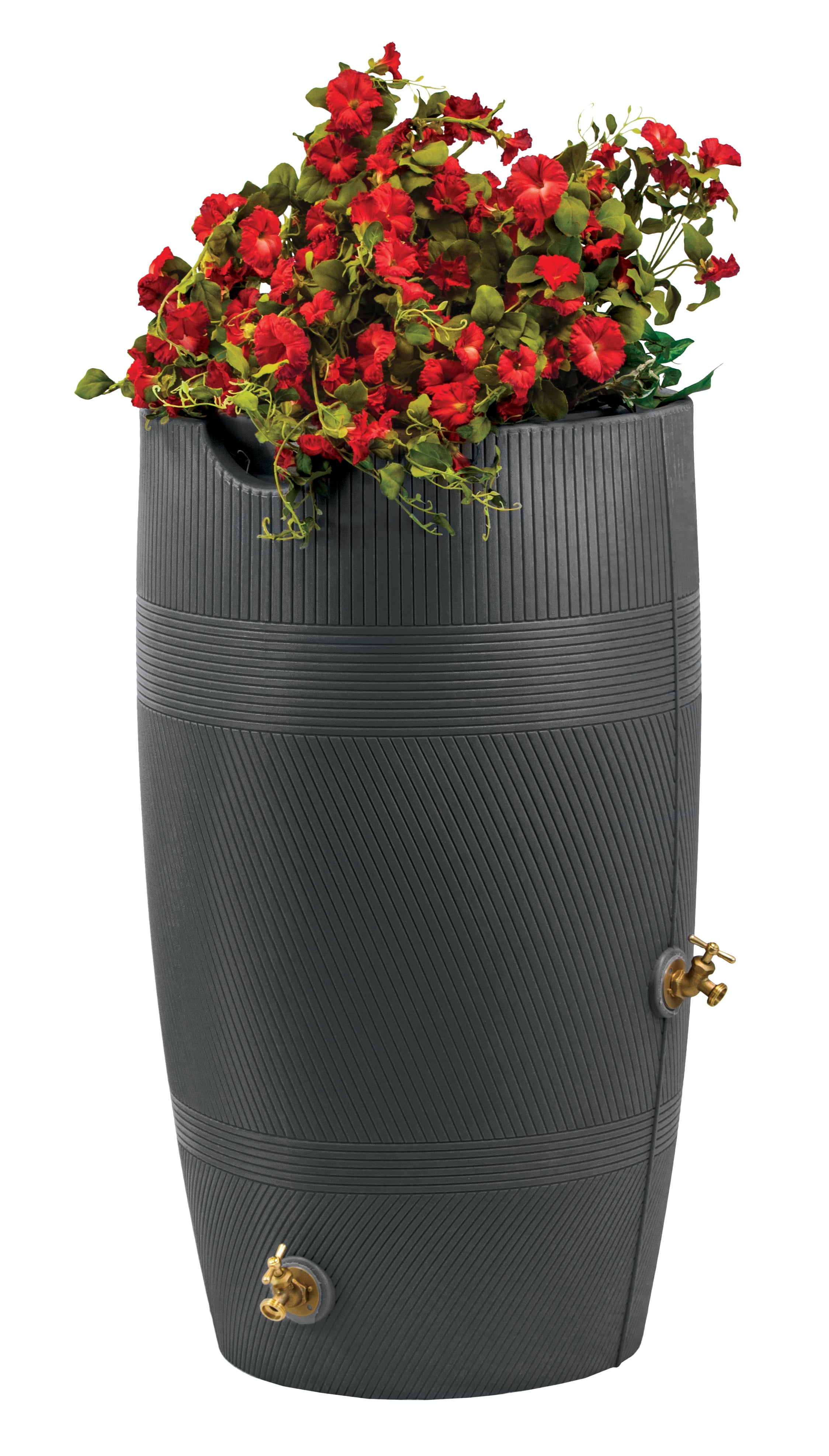 Havana Dark Granite 50 Gallon Rain Saver with Planter Top