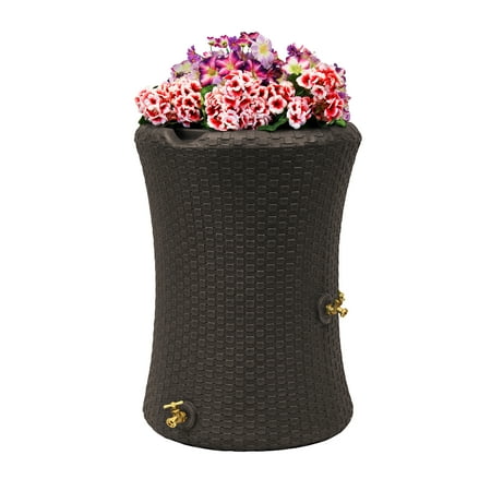 Good Ideas Impressions Nantucket 50 Gallon Rain Saver - Dark Brown