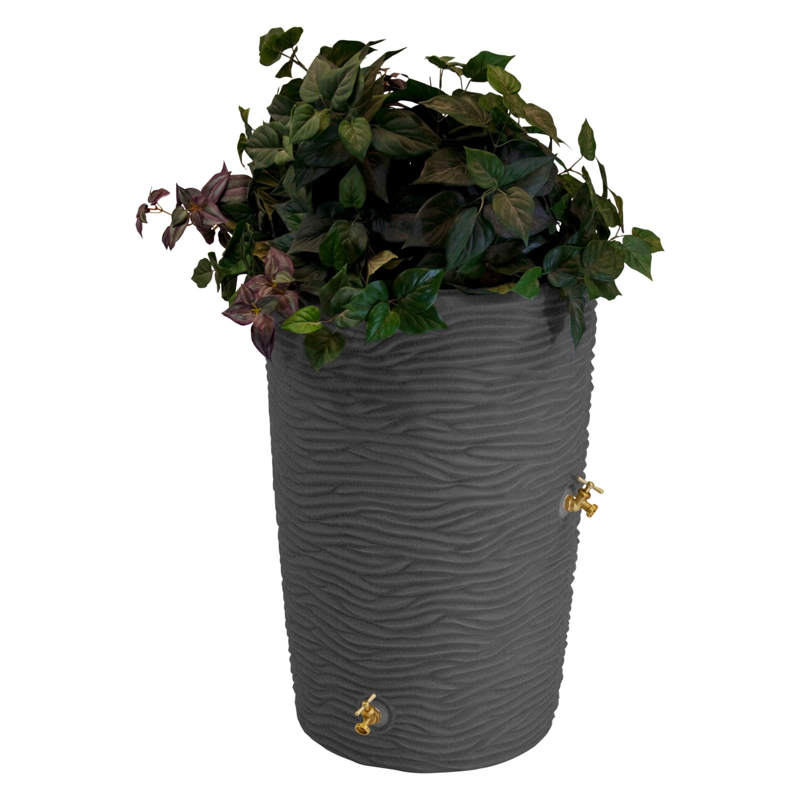 Impressions Dark Granite 50 Gallon Palm Rain Saver with Planter