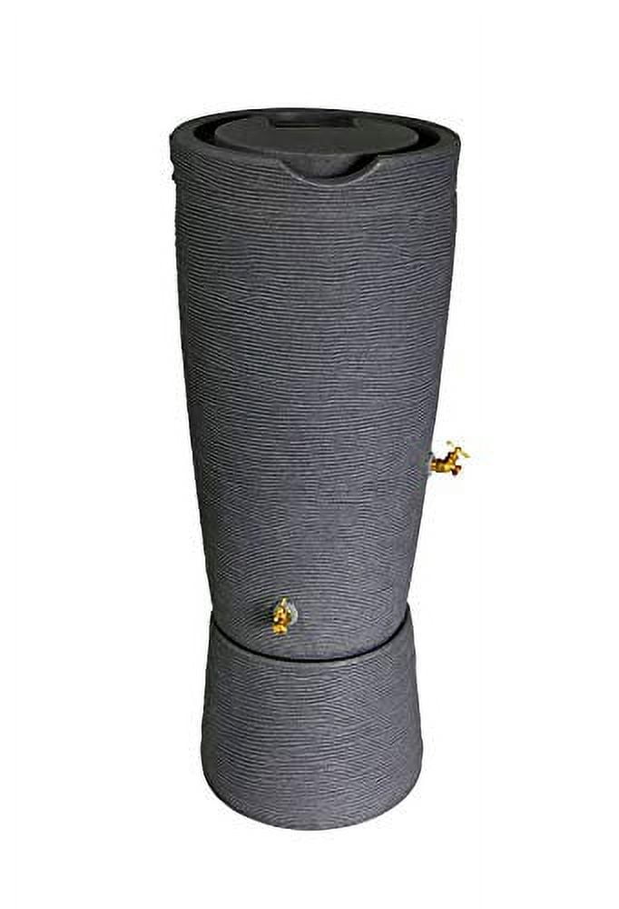 Good Ideas Impressions Stone 50 Gallon Rain Saver with Stand - Dark Granite