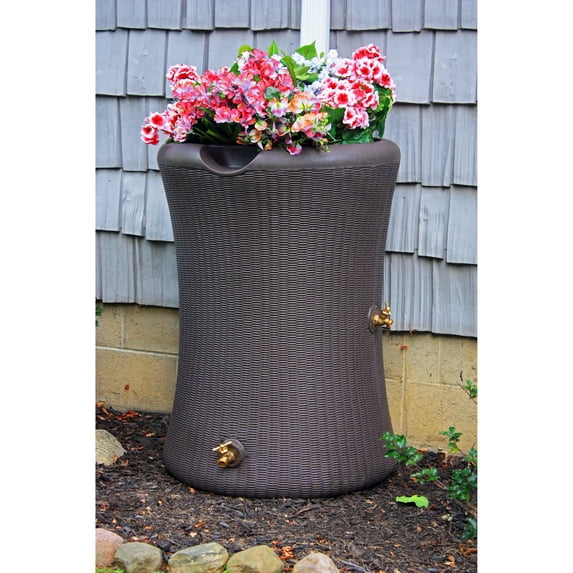 Good Ideas 034910 Imp-W65 Impressions Willow Saver Rain Barrel, 65 Gallon