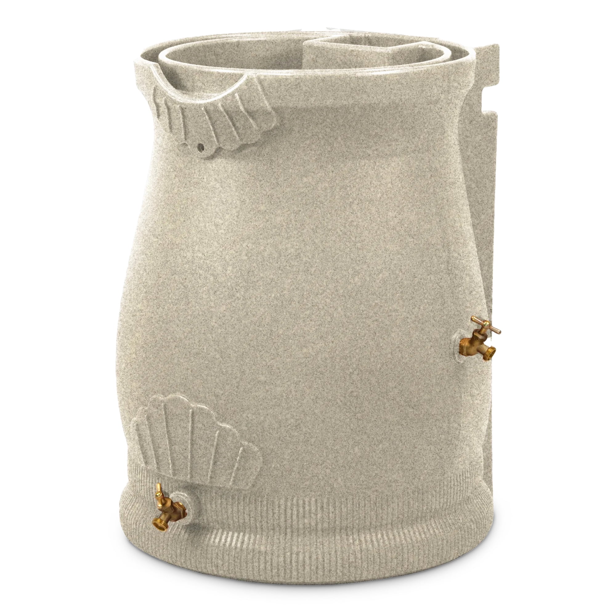Good Ideas RWURN50-SAN 50 Gallon Rain Water Saver Wizard Barrel Urn, Sandstone