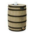 thumbnail image 1 of Good Ideas Rain Wizard 40-Gallon Rain Barrel - Darkened Ribs - Khaki, 1 of 5