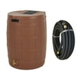 thumbnail image 1 of Good Ideas Rain Wizard 50 Gal Plastic Rain Barrel, Terra Cotta & 50' Soaker Hose, 1 of 12