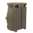thumbnail image 1 of Good Ideas Rain Wizard 50 Gal Plastic Rain Barrel Urn, Sandstone (2 Pack), 1 of 9