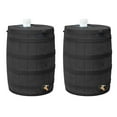 thumbnail image 1 of Good Ideas Rain Wizard 50 Gallon Plastic Rain Barrel Water Collector (2 Pack), 1 of 10