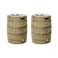 thumbnail image 1 of Good Ideas Rain Wizard 50 Gallon Rain Barrel Water Collector, (2 Pack), 1 of 10