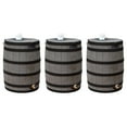 thumbnail image 1 of Good Ideas Rain Wizard 50 Gallon Rain Storage Rain Barrel, Oak, (3 Pack), 1 of 7