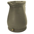 thumbnail image 1 of Good Ideas Rain Wizard Self-Draining Resin Urn, 65 Gallon Rain Barrel, Sandstone, 1 of 3