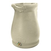 Good Ideas Rain Wizard Self-Draining Resin Urn, 65 Gallon Rain Barrel, Sandstone