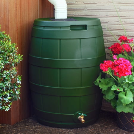 Good Ideas RVT-GRN Rain Vault Rain Barrel, Green