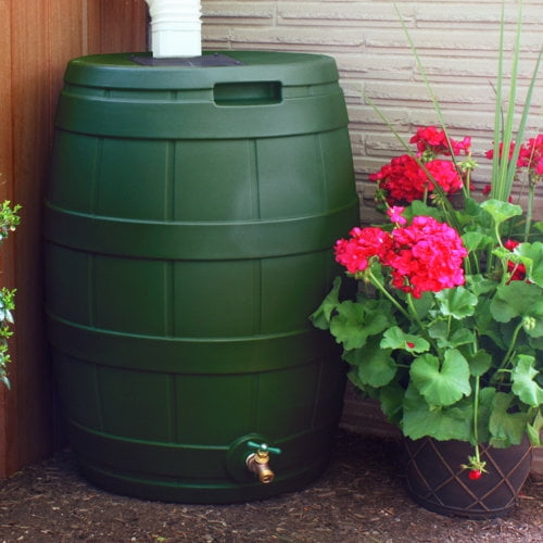 Good Ideas RVT-GRN Rain Vault Rain Barrel, Green