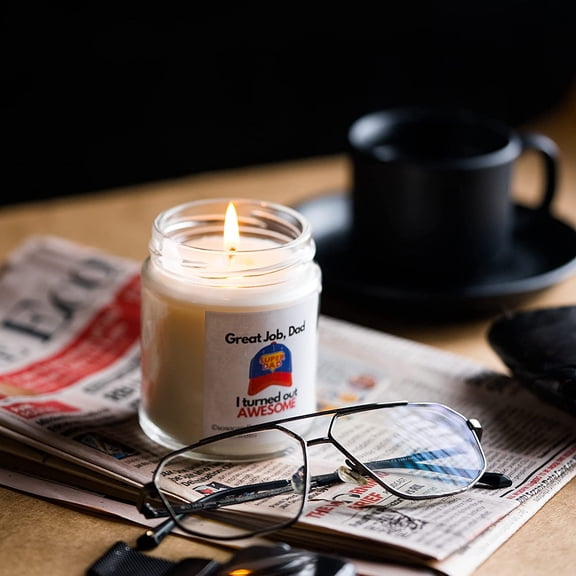 Good Job Dad- I turned Out to Be Awesome! Scented Candles For Dad Birthday Special | Birthday Gift Scented Candles | Scented Candles For Home Decor | Scented Candles Gift Set | Gift Ideas