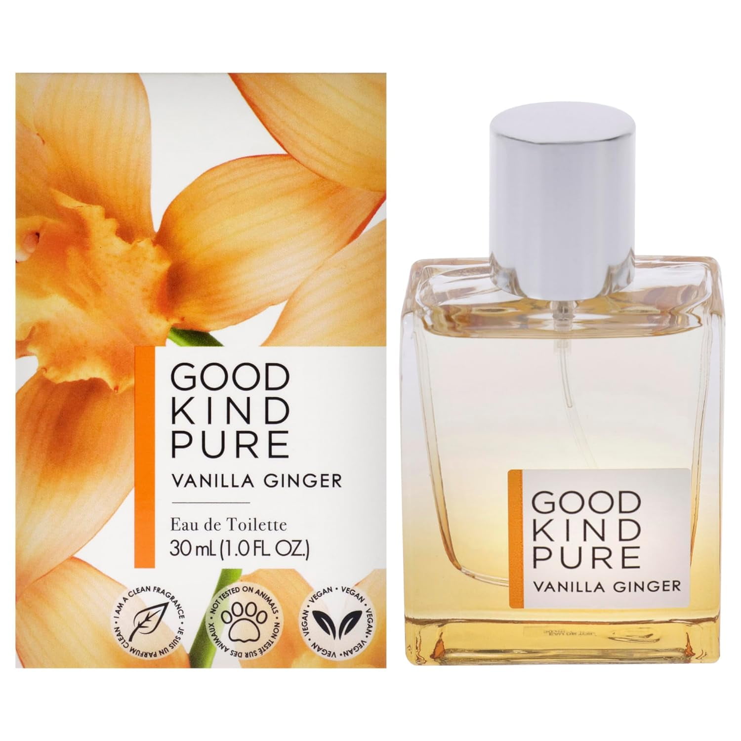 Good Kind Pure Vanilla Ginger Eau de Toilette for Women 1oz Spray Bottle
