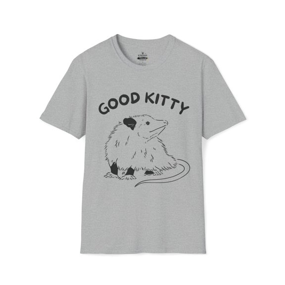 Good Kitty Funny Cute Opossum Kitten Joke Tee - Unisex Softstyle T-Shirt