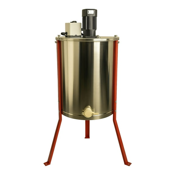 Good Land Bee Supply HE3MOT 3 Frame Beekeeping 304 Stainless Steel Drum Honey Motorized Extractor With Stand - Electric 110V