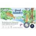 Good Laundry Rainforest Breeze Scented Dryer Sheets, Reduce Static