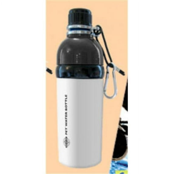 Good Life Gear SF6035-5 PC Wht 16 oz BPA Free Travel Water Bottle for Pets, Powder Coat White