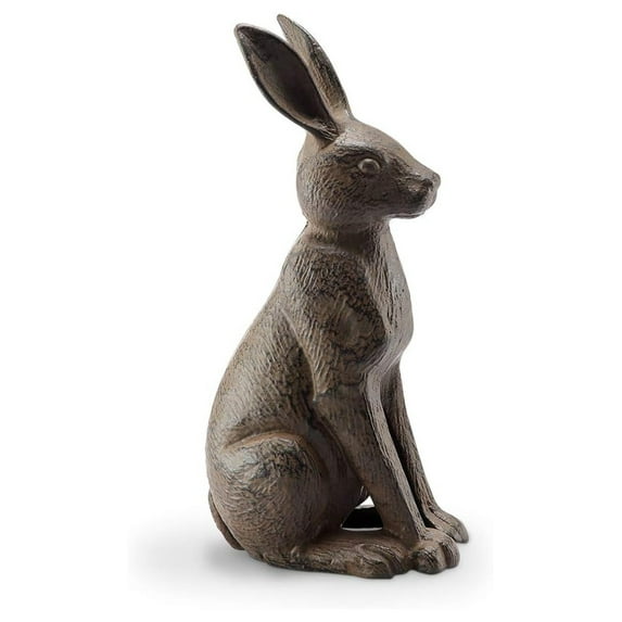 Good Listener Cast Iron Rabbit Sculpture