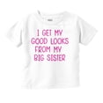 thumbnail image 1 of Good Looks Big Sis Little Sister Sibling Youth T Shirt Tee Girls Infant Toddler Brisco Brands 12M, 1 of 5