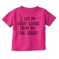 thumbnail image 1 of Funny Good Looks From Big Sister Youth T Shirt Tee Girls Infant Toddler Brisco Brands 24M, 1 of 5