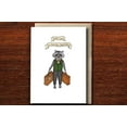 thumbnail image 1 of Good Luck Card for New Endeavours – Illustrated Raccoon in Suit Design – Blank Inside with Envelope – Perfect for Graduation, Job Change, or New Adventures, 1 of 2