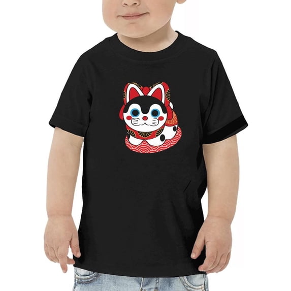 Good Luck Cat T-Shirt Toddler -SPIdeals Designs, 4 Toddler