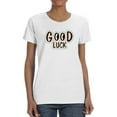 thumbnail image 1 of Good Luck Googley Eyes Shaped T-Shirt Women -Image by Shutterstock, Female Small, 1 of 4