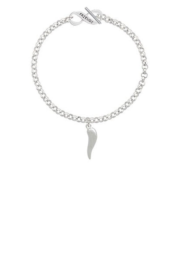 Good Luck Italian Horn Friends Infinity Toggle Chain Bracelet