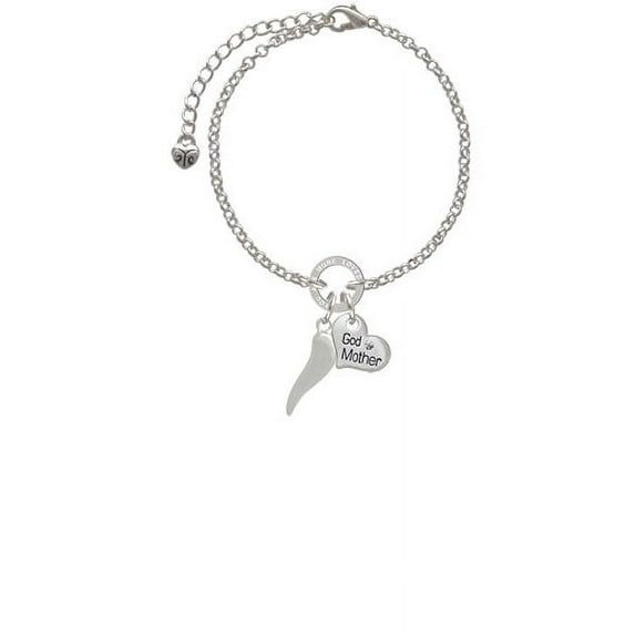 Good Luck Italian Horn Godmother You Are Loved Circle Bracelet