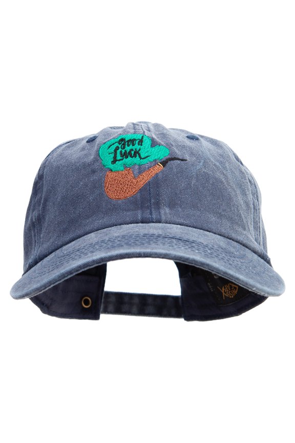 Good Luck Pipe Cotton Twill Premium Pigment Dyed Cap - Navy OSFM