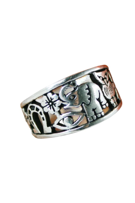 Good Luck Ring-Lucky Charms Ring-Good Luck Talisman-Lucky Jewelry- Lucky Ring-Silver Ring
