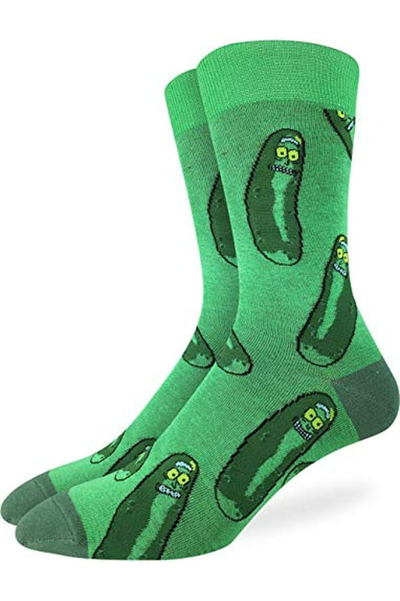 Men's Rick and Morty Pickle Rick Socks, Adult Shoe Size 7-12