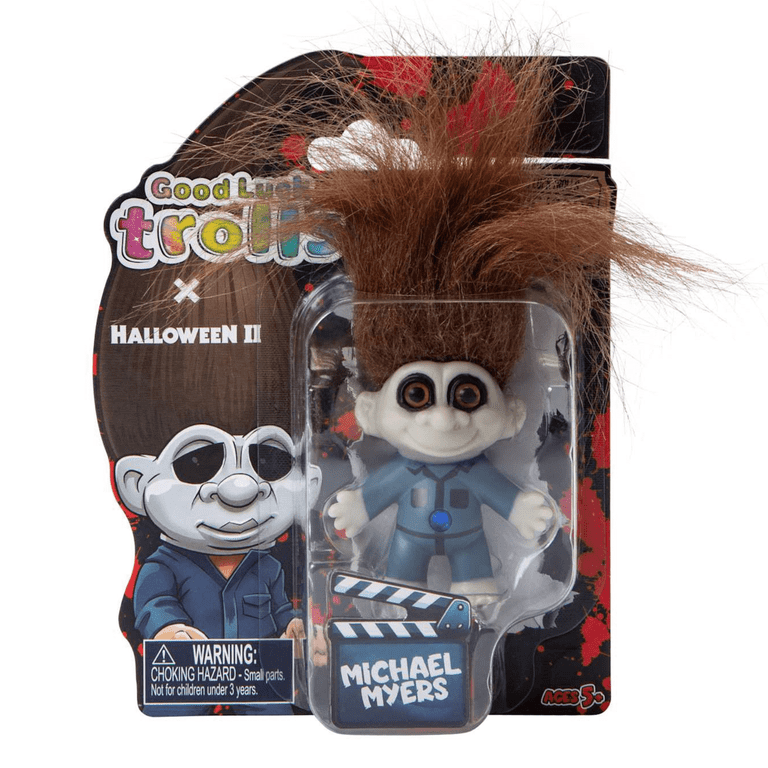 Good Luck Trolls x Halloween II Michael Myers Troll Doll Figure