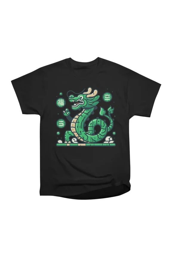 Good Luck Wooden Dragon T-Shirt Tee Gift For Him Merch For Her Apparel For Friend